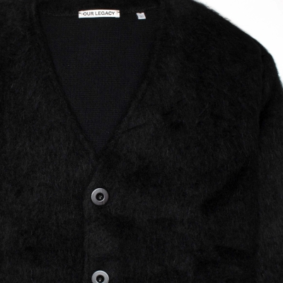 Our legacy mohair cardigan black top
