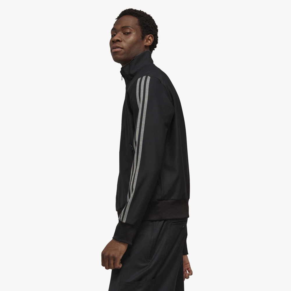 Y 3 3 Stripes Track Jacket Black Refined Wool IB0388