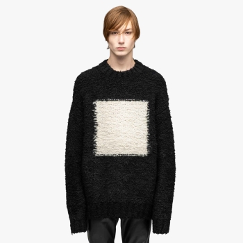 032c - Groundform Square Shag Sweater - Black