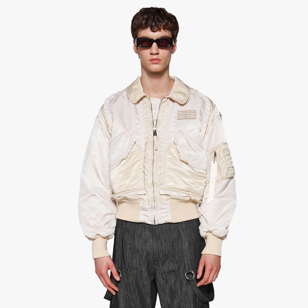 Alpha industries beige bomber shop