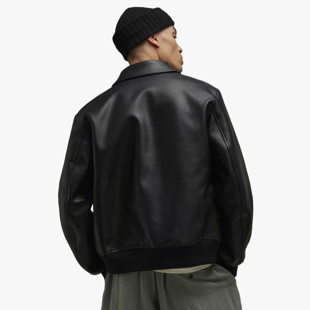 Y3 leather jacket sales
