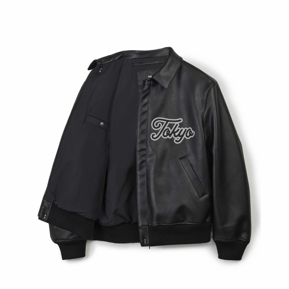 Adidas y3 leather deals jacket