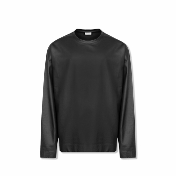 Dries Van Noten - Foil Sweater - Black (Faux Leather Print)