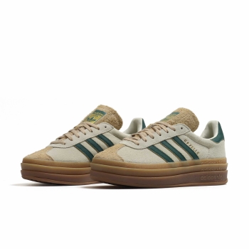 adidas - Gazelle W Bold - Cream White / Collegiate Green