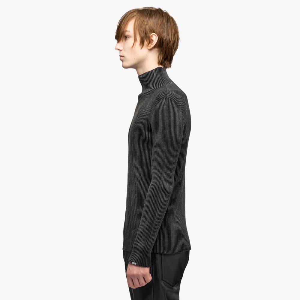 032c Tidal Wash Knit Longsleeve Black FW23 K 1040 OUTBACK Sylt