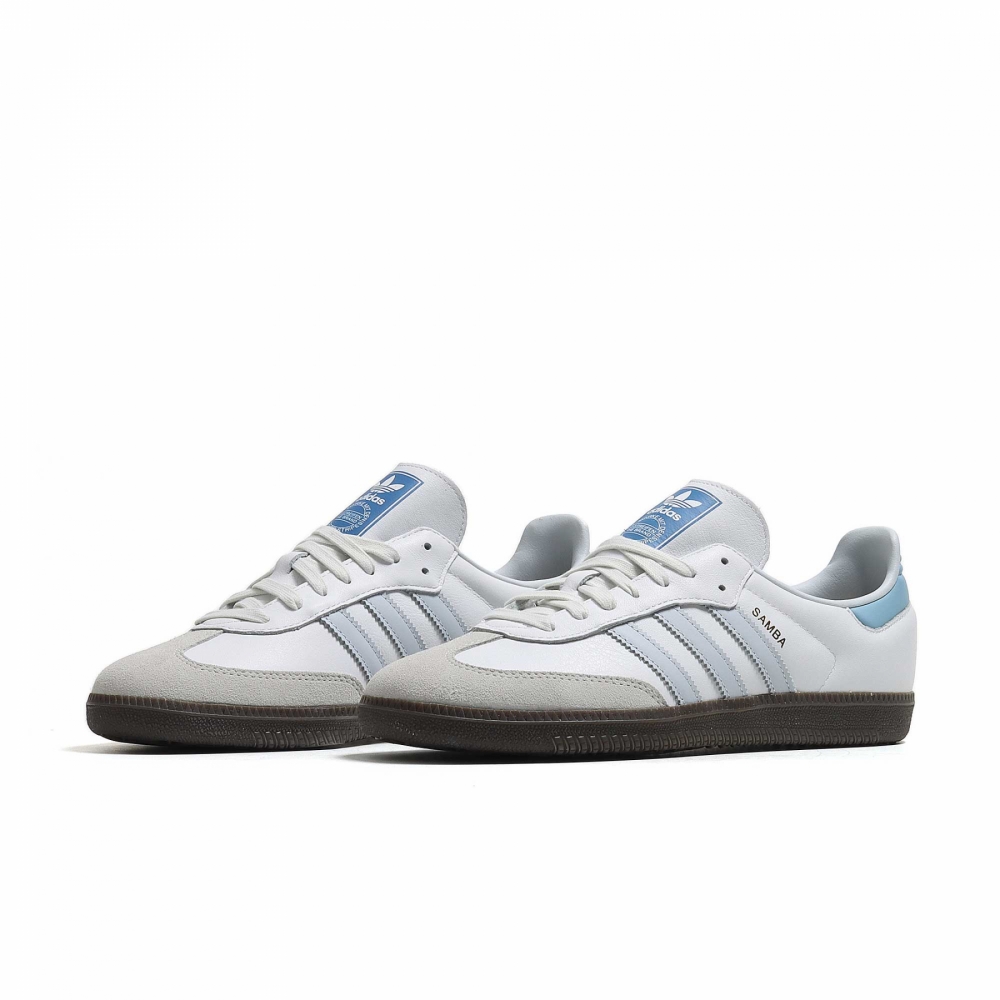 White and blue sambas top