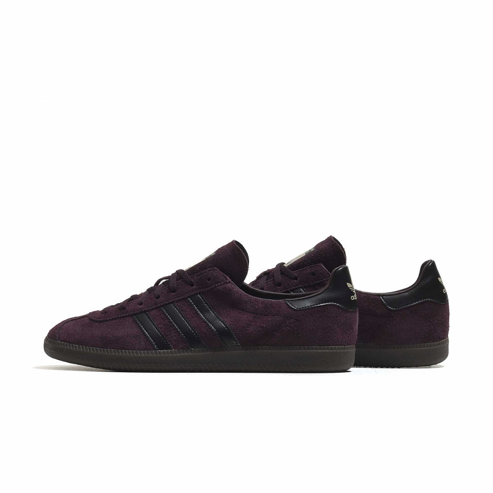 Burgundy and discount black adidas