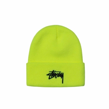 Stussy - Stock Cuff Beanie - Safety Yellow