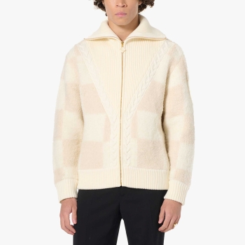 Casablanca - Checked Boucle Cardigan - Beige