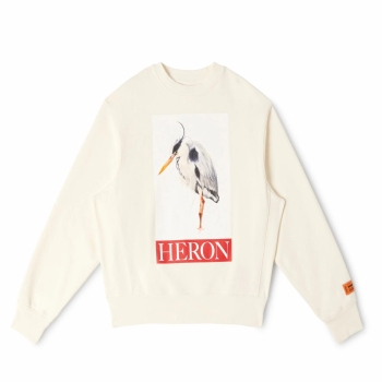 Heron Preston - Heron Bird Painted Crewneck - Ivory