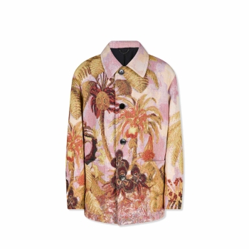 Dries Van Noten - Oversized Workwear Coat - Pink (Engineered Jacquard)