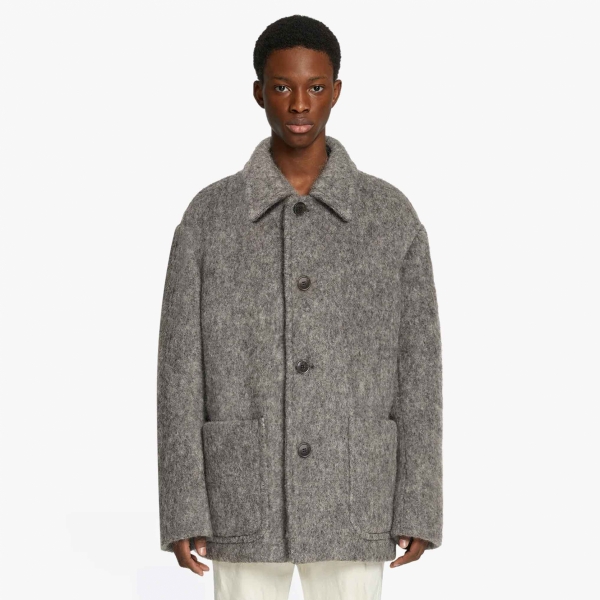 Dries Van Noten - Oversized Workwear Coat - Grey (Alpaca) - 232-020216-7057-802