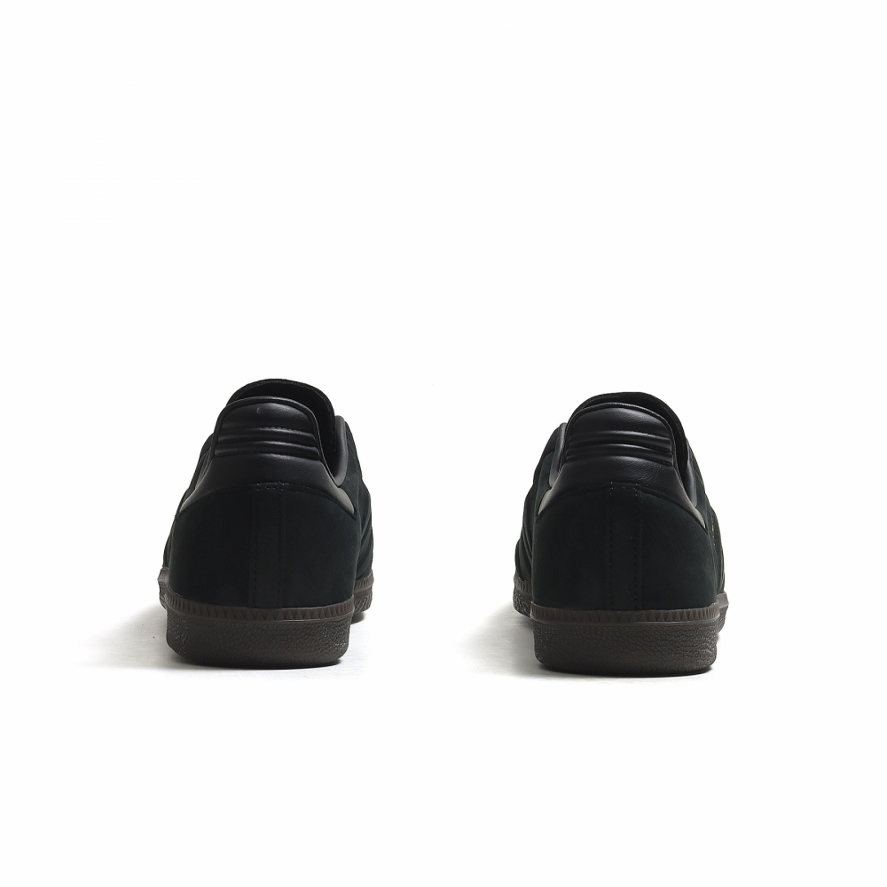 Adidas all black leather on sale shoes