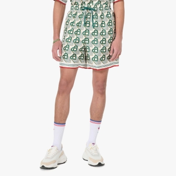 Casablanca - Silk Shorts - Green (Heart Monogram)