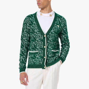 Casablanca - Heart Monogram Cardigan - Green