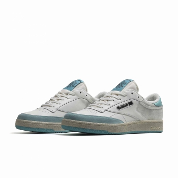 Reebok - Club C - White / Light Blue (Vintage Leather)