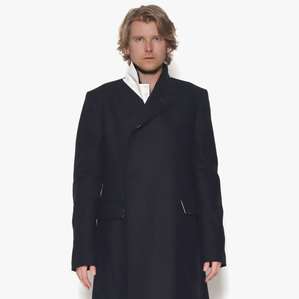 Brushed wool coat online