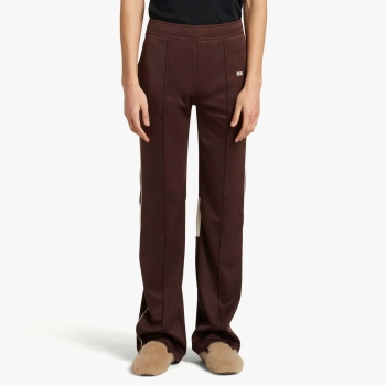 Wales Bonner - Kola Trackpants - Brown / Ivory (Recycled Poly Fleece)