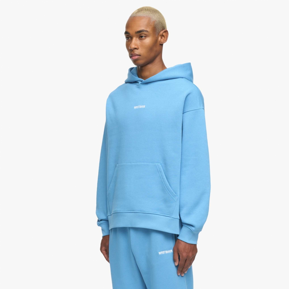 Azure blue hoodie sale
