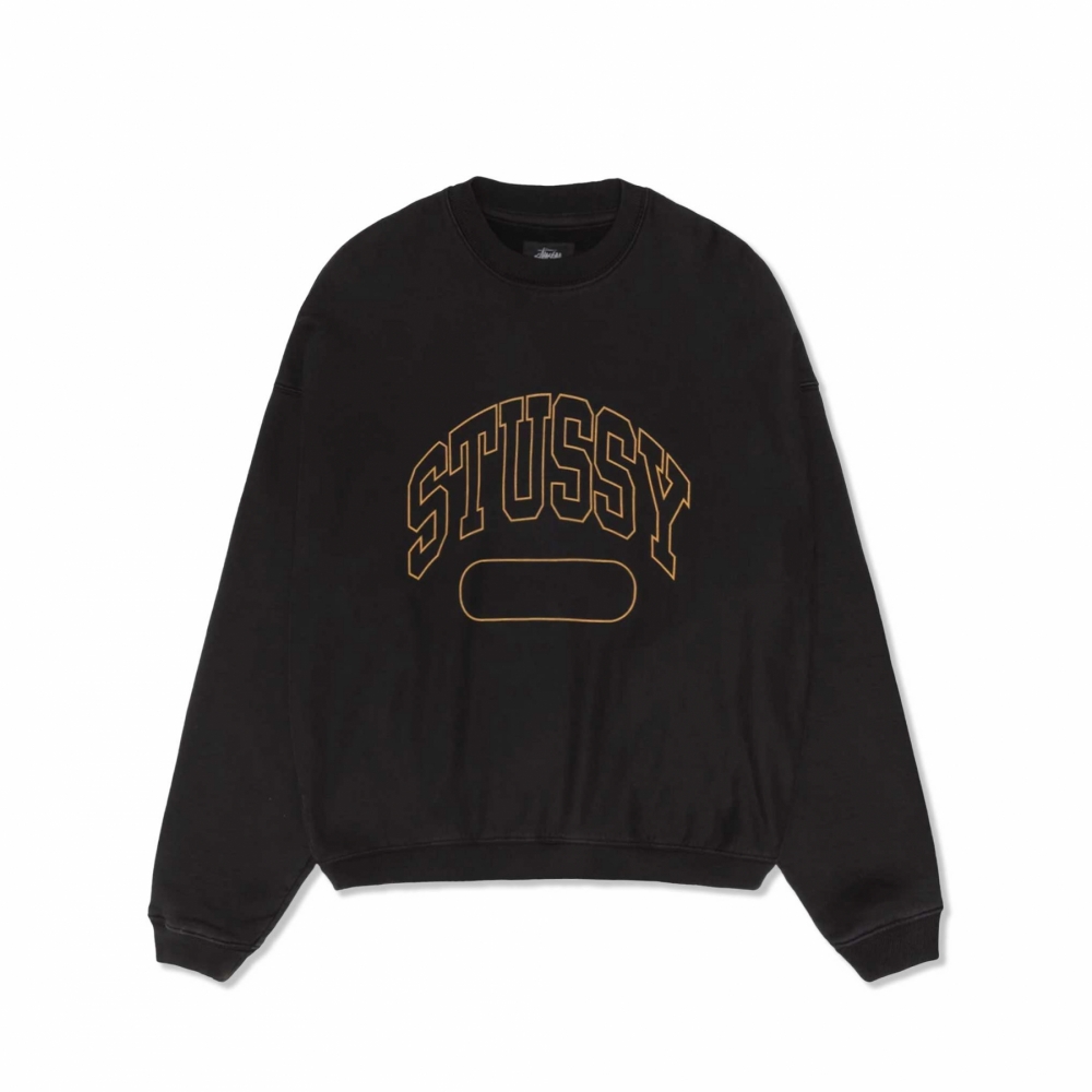 Stussy outline online applique sweatshirt