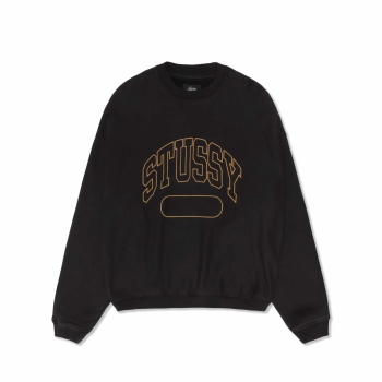 Stussy - Varsity Oversized Crew - Black