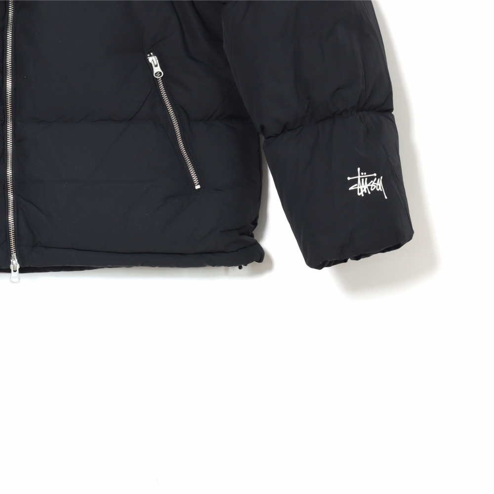 Stussy puffer jacket discount black