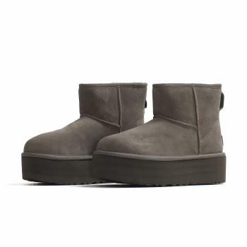 UGG - W Classic Mini Platform (Plateau-Boot) - Grey