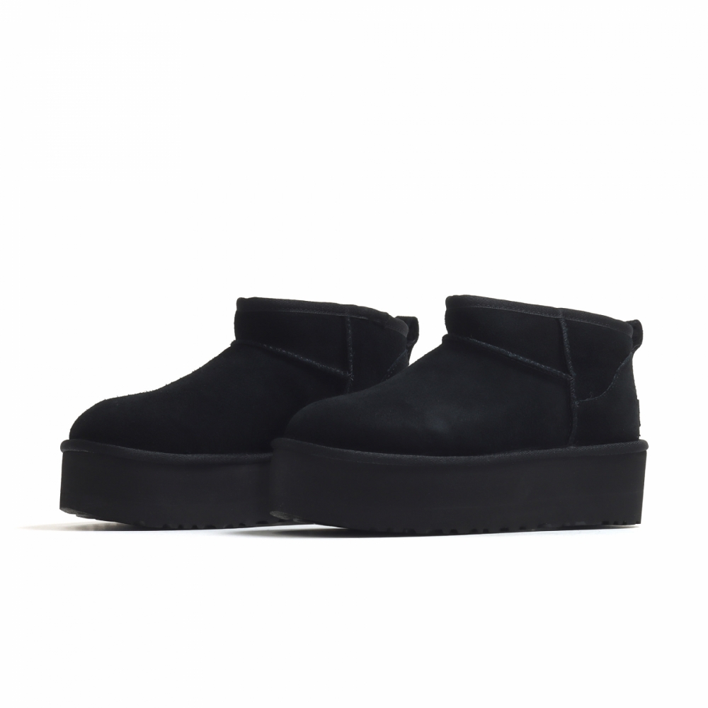 UGG W Classic Ultra Mini Platform Plateau Boot Black 1135092