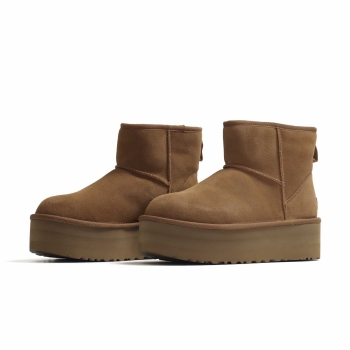 UGG - W Classic Mini Platform (Plateau-Boot) - Chestnut