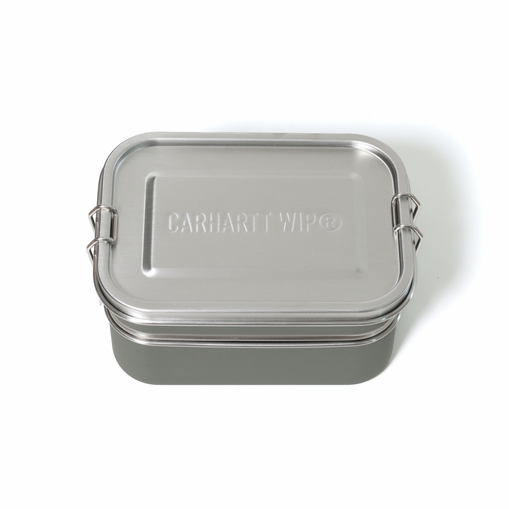 Carhartt WIP Tour Lunch Box Smoke Green Metal I032631 1NDXX