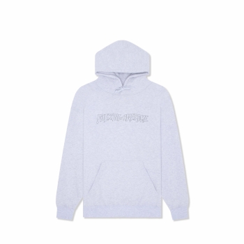 Fucking Awesome - Outline Stamp Hoodie - Grey Heather
