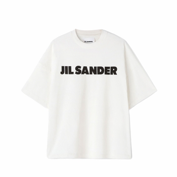 Jil Sander - Logo T-Shirt - Porcelain (Stiff Cotton Jersey)