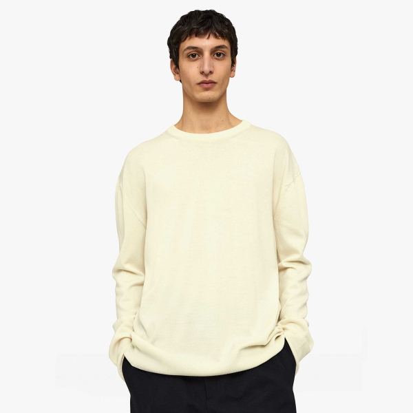 Jil Sander - Knit Sweater - Natural (Superfine Merino) - J23GP0002-J14532-109