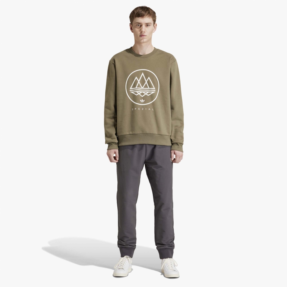 Adidas originals x spezial mod trefoil crew neck sweatshirt on sale
