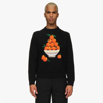 Casablanca - Pyramide D'Oranges Intarsia Sweater - Black