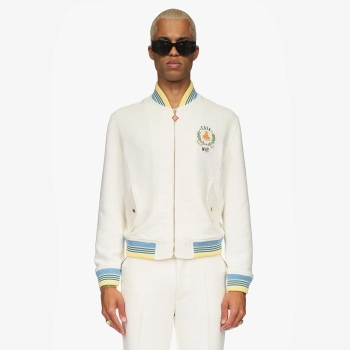 Casablanca - Bomber Jacket - White (Textured Tailoring)