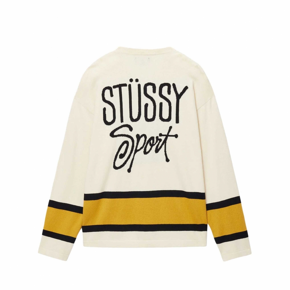 Stussy Hockey Sweater Natural 117211 1002 OUTBACK Sylt