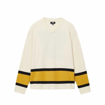 Stussy - Hockey Sweater - Natural