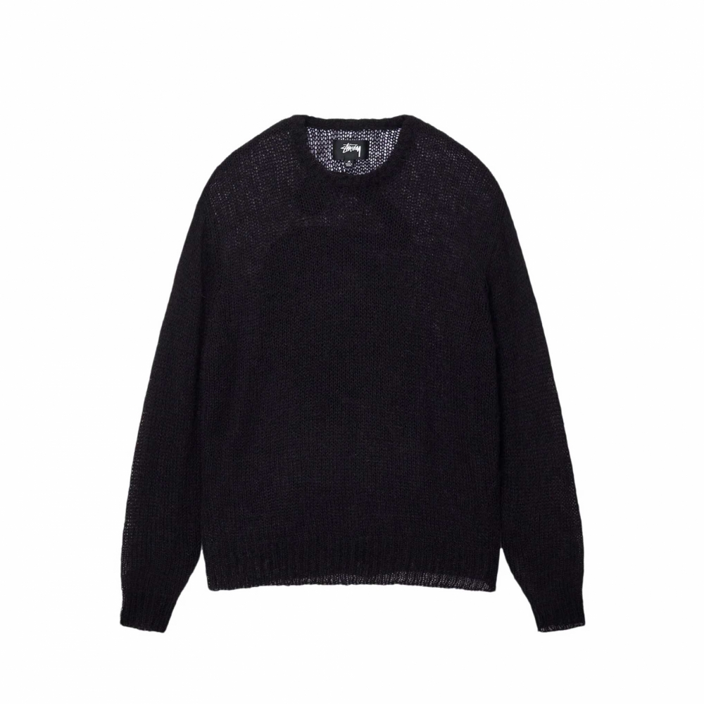 Stussy S Loose Knit Sweater Black 117205 0001 OUTBACK Sylt