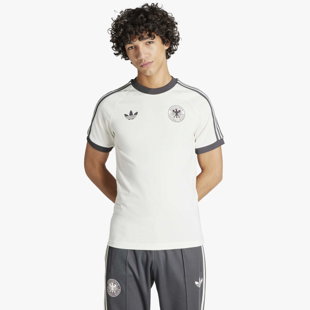 Adidas off on sale white shirt