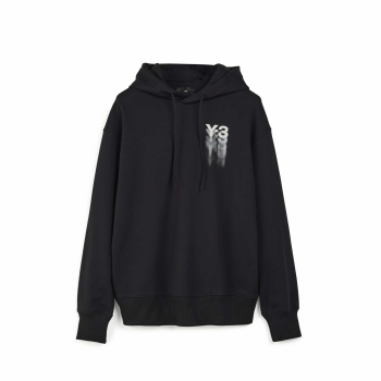 Y-3 - Graphic Logo Hoodie - Black