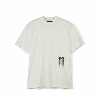 Y-3 - Classic Graphic Logo Tee - Off White