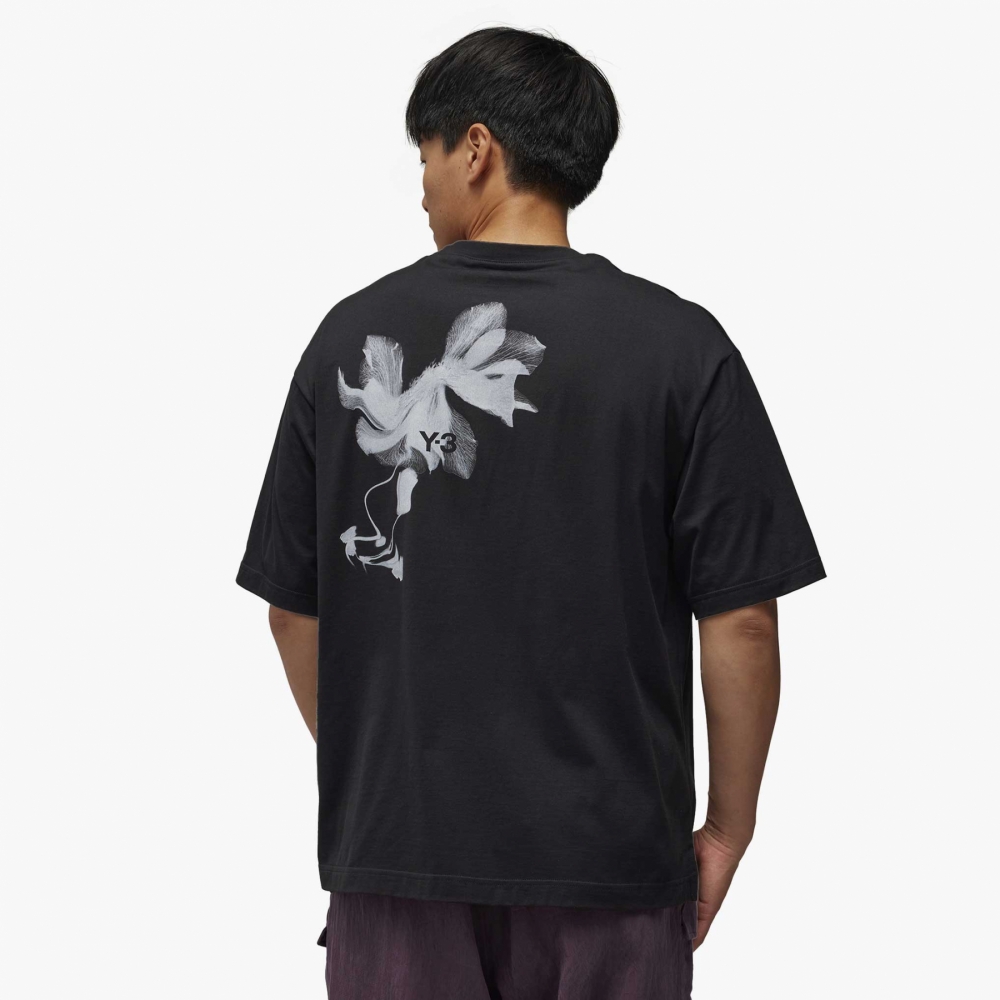 Y3 floral best sale t shirt