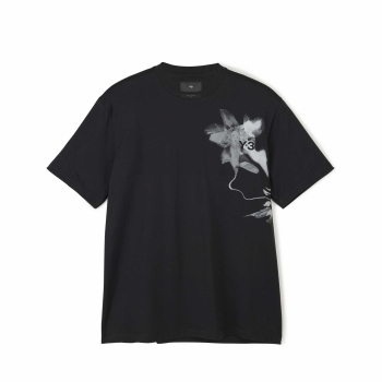Y-3 - Classic Graphic Floral Tee - Black