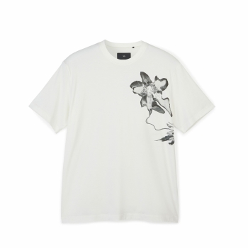 Y-3 - Classic Graphic Floral Tee - Off White