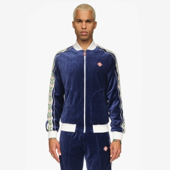 Casablanca - Velour Laurel Track Jacket - Navy