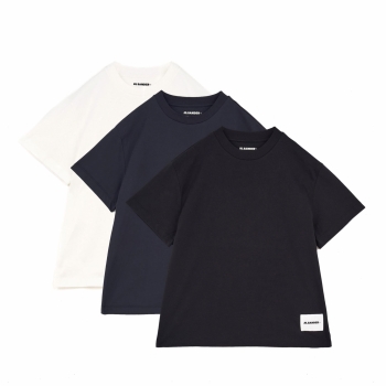 Jil Sander - 3-Pack T-Shirt Set - Black / Navy / White (Soft Cotton)
