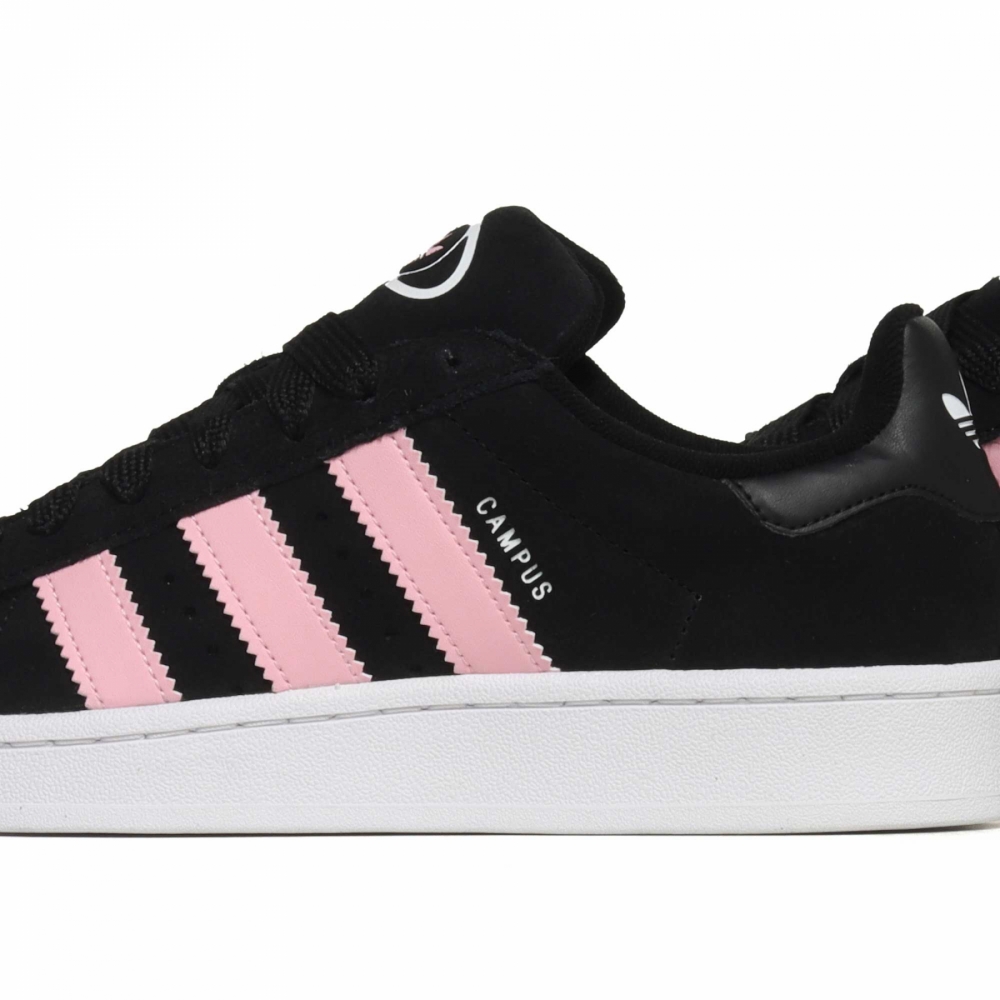 Adidas black clearance pink shoes