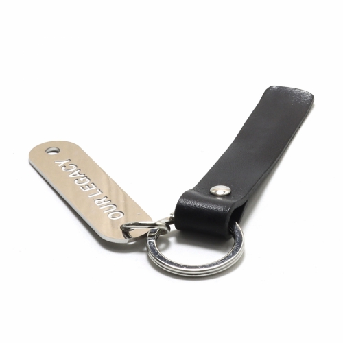 Leather strap keyring top