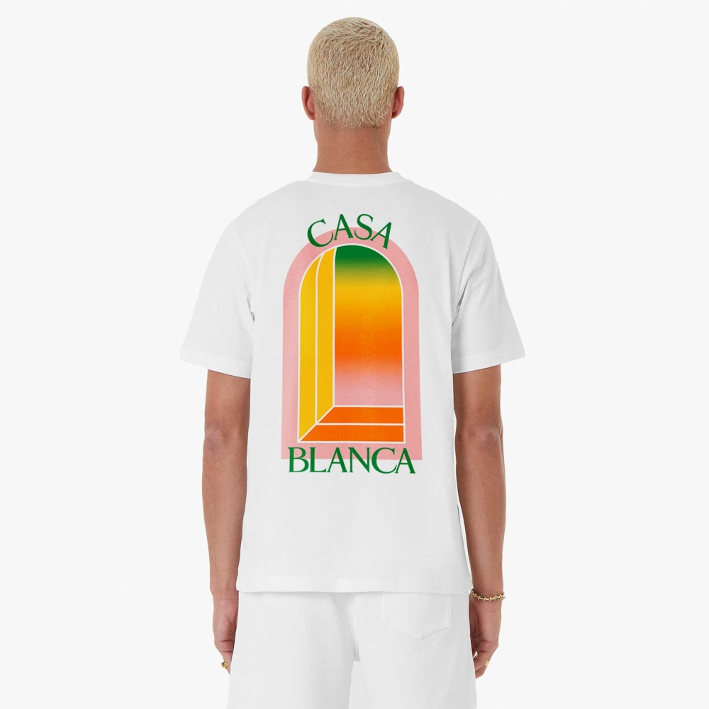 White and sales orange t shirt
